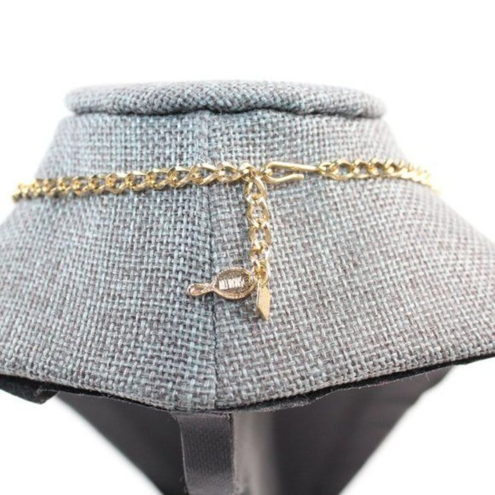 VTG Sarah Conventry Gold Metal Princess Length Oval Link Chain Bib Necklace - Picture 6 of 6